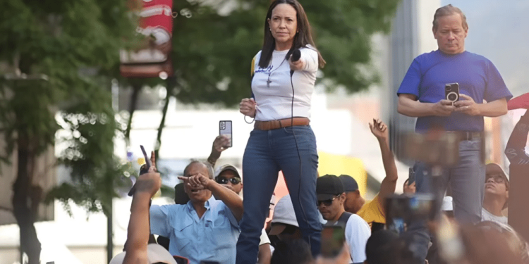 Detenida María Corina Machado. Foto Diario del Norte