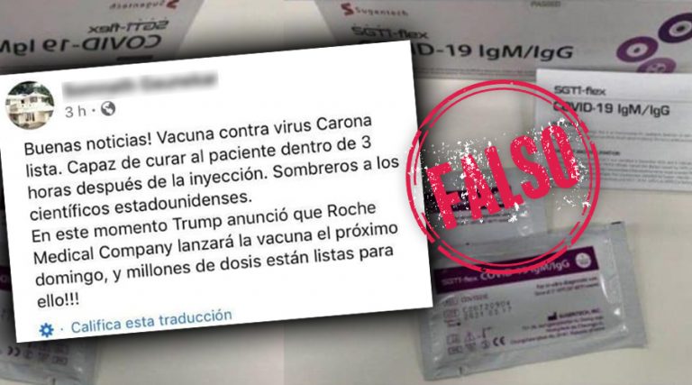 El presidente de EEUU no anunció millones de dosis de una supuesta vacuna contra el coronavirus
