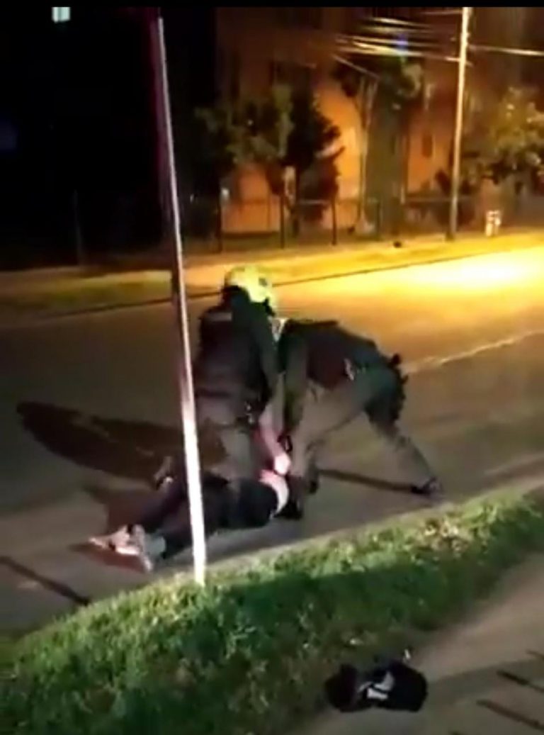 Fuerte caso de abuso policial en Colombia