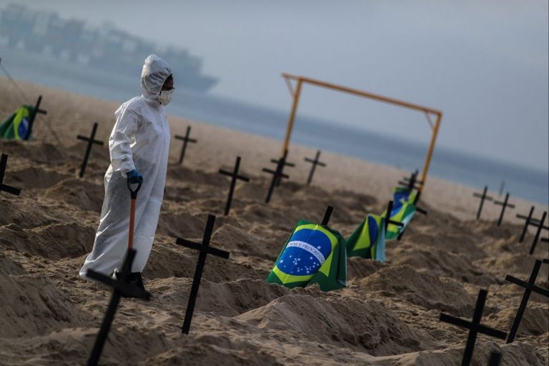 COVID-19: Brasil superó las 400.000 muertes