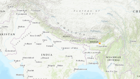 Mapa demostrativo del territorio de India