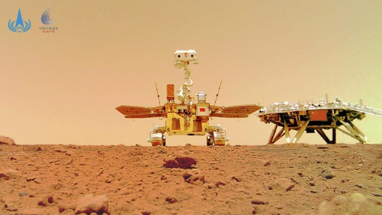 El rover chino Zhurong sacó una selfie desde Marte
