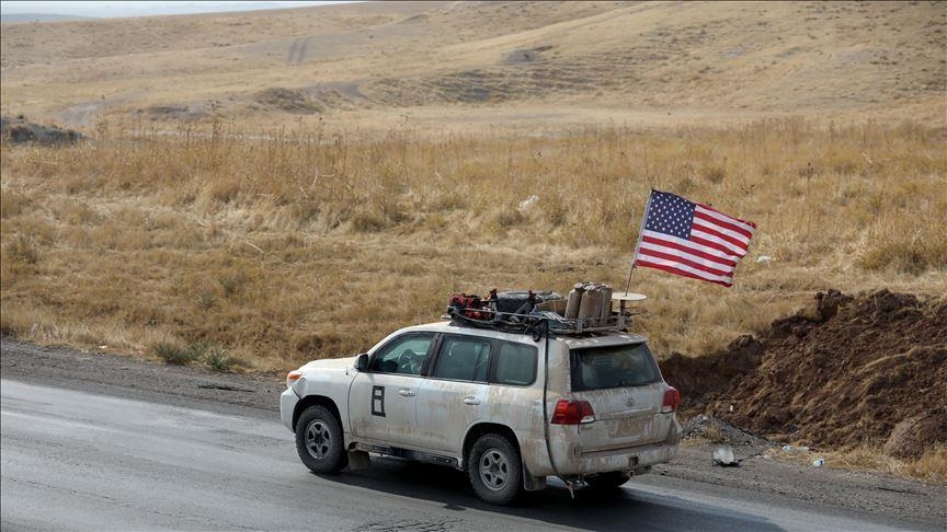 Convoy militar de las fuerzas estadounidenses. Fuente: Agencia Anadolu