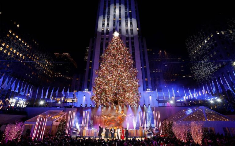 Ceremonia de iluminación del árbol de Navidad del Rockefeller Center